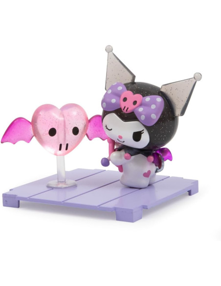 Hello Kitty - Caja con Figura Kuromi y My Melody Serie Love Letters