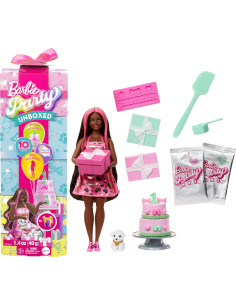 Barbie Party Unboxed Serie Cumpleaños de Mascotas...