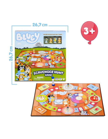 Bluey - Juego Scavenger Hunt, Juego de Mesa para Familia y Amigos
