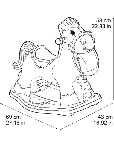 Balancín Ponyfeber 3 en 1