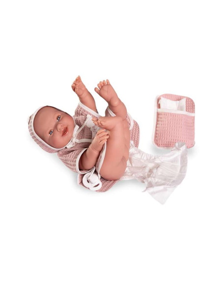 Recien Nacida Mia hace pipi con Capita de Baño y set 