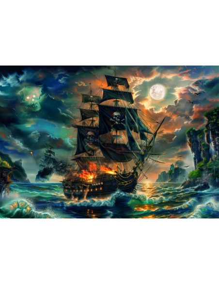 Puzzle Piratas de los mares embrujados - 300 piezas