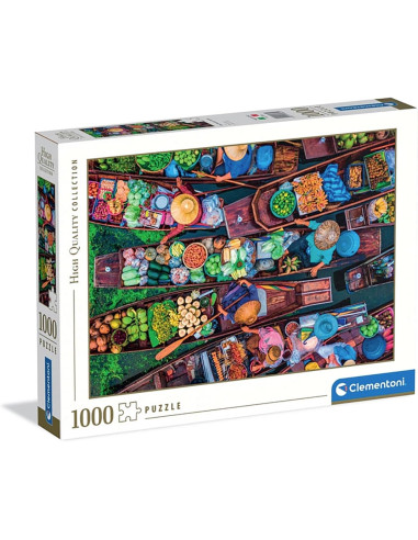 Puzzle 1000 piezas Hqc Mercado Flotante Thai