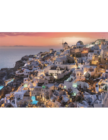 Puzzle Tonos de Santorini - 1000 piezas