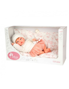 Bebé Reborn Julia rosa con cojín 2