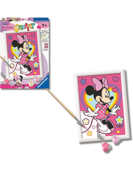 Creart Serie E Disney Minnie | Kit Pintura Niños | Pintar Por Números Incluye Todo Lo Necesario