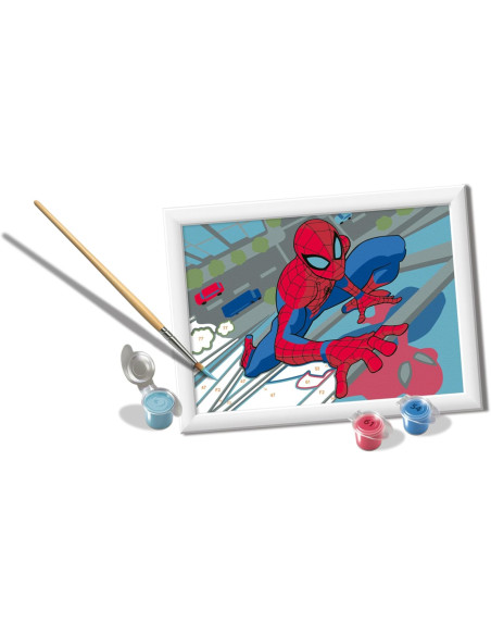eart E: Marvel Spiderman | Pintar por Numeros Niños | Kit Manualidades Niños 