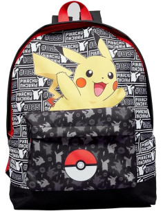 Pokemon Pikachu Pokeball - Mochila escolar 40 cm