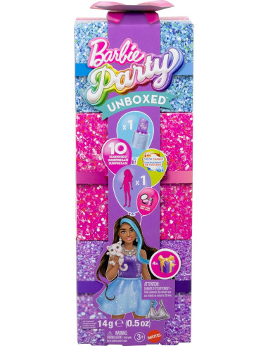 Barbie Party Unboxed Serie Glam Party Purple...