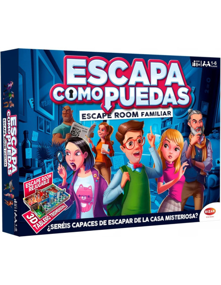 Escapa como Puedas, Escape Room Familiar rejugable