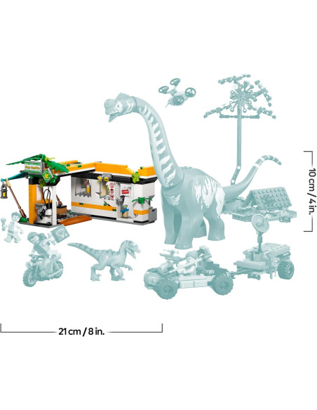 LEGO 76973 Jurassic World Misión de Seguimiento: Raptor y Titanosaurus