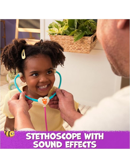 Maletín Veterianaria de Vida Juguete con 5 Accesorios + Peluche Hámster Popcorn de 13 cm