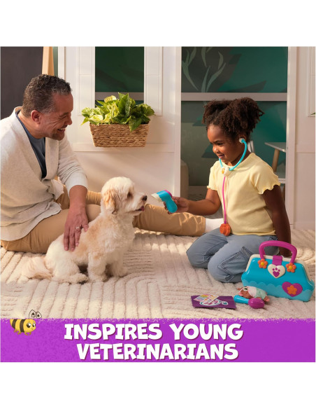 Maletín Veterianaria de Vida Juguete con 5 Accesorios + Peluche Hámster Popcorn de 13 cm
