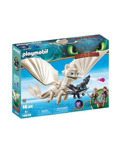 Playmobil Furia Diurna y bebé dragón con niños