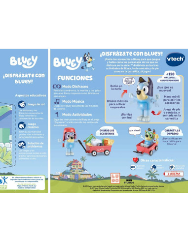 ¡Disfrázate con Bluey! Mascota Electrónica...