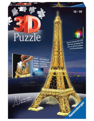 Puzzle 3D Tour Eiffel Noche