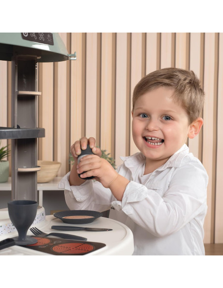 Cocina Infantil Nova con Colores y Diseño Actuales, Incluye horno, Fregadero, Zona de Cocinado