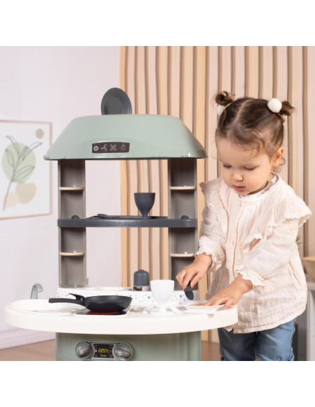 Cocina Infantil Nova con Colores y Diseño Actuales, Incluye horno, Fregadero, Zona de Cocinado