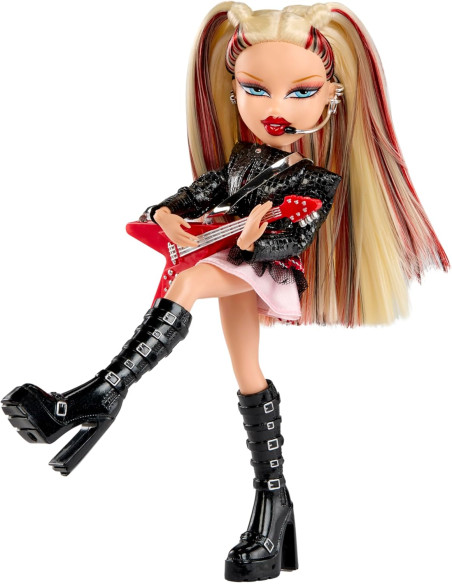 BRATZ Pop Starz Cloe - Muñeca de Moda con Encanto Coleccionable, Outfit y Accesorios Musicales
