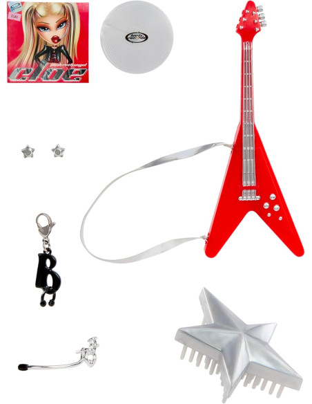 BRATZ Pop Starz Cloe - Muñeca de Moda con Encanto Coleccionable, Outfit y Accesorios Musicales