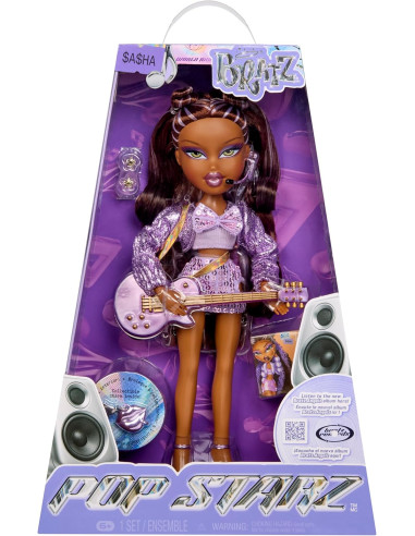 BRATZ Pop Starz Sasha - Muñeca de Moda con...