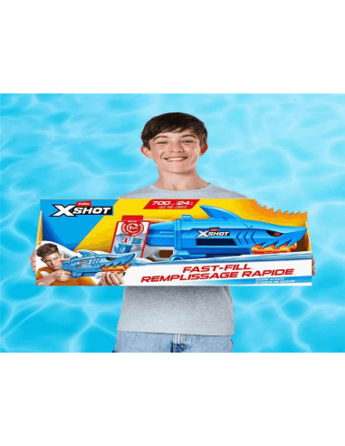 Pistola de Agua XShot Fast Fill Shark – Ataque...