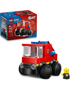 LEGO City Vehículos: Camión de Bomberos de Juguete - Kit...