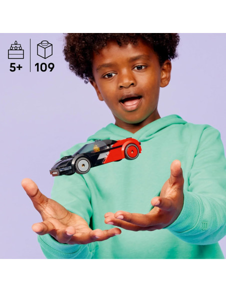 LEGO City Supercoche Eléctrico - Maquetas de Coche de Carreras de Juguete con Minifigura de Conducto