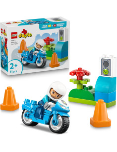 LEGO Duplo Moto de Policía Azul - Juego Educativo para la...