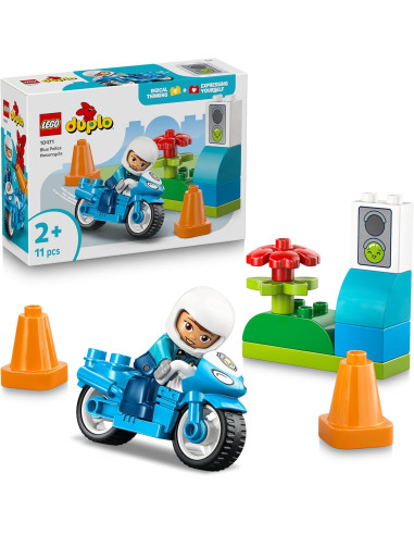 LEGO Duplo Moto de Policía Azul - Juego...