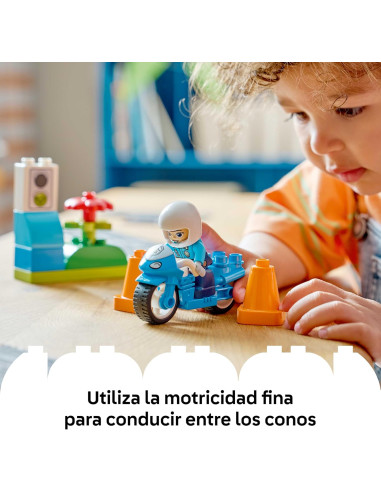 LEGO Duplo Moto de Policía Azul - Juego...