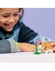 LEGO Creator 3en1 Lindo Hámster con Flor - Figuras de... 2