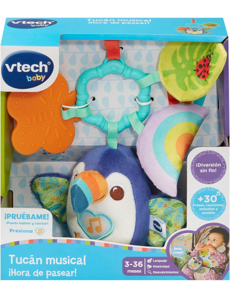Baby Tucán Musical ¡Hora de pasear! Juguete para el Carrito bebés +3 Meses