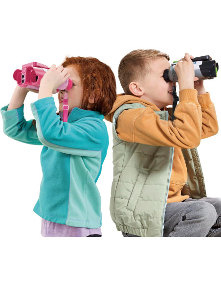 Prismáticos Multimedia Naturaleza y Aventura, Binoculares para niños con Cámara, Fotos y Vídeos
