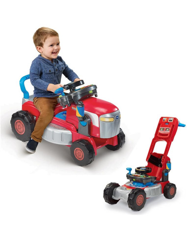 Baby Convertible 3 en 1 Tractor y Cortacésped,...