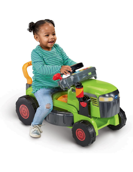 Baby Convertible 3 en 1 Tractor y Cortacésped Color Verde, Juguete para niños +1 Año