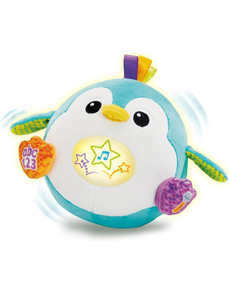Pingüino saltitos Bota y rebota, Juguete para bebé +12 Meses, Pingüino Interactivo con Movimiento