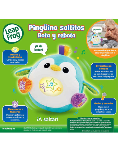 Pingüino saltitos Bota y rebota, Juguete para...