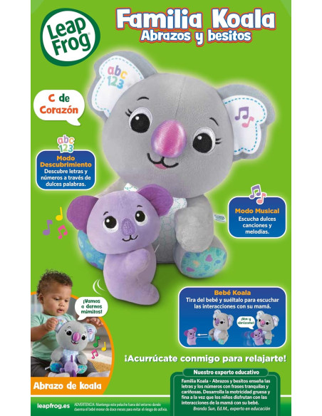 Familia Koala Abrazos y besitos, Juguete para bebé +9 Meses