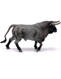 Deqube- Bravo Cárdeno Trotando Figura de Toro, Color Gris 2