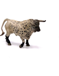 Deqube- Bravo Ensabanado Trotando Figura de Toro, Color... 2