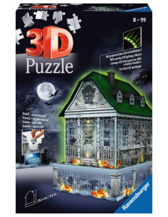 Puzzle 3D Casa Encantado Noche 216 