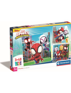 Puzzle 3x48 square spidey and his amazing friends -... 2
