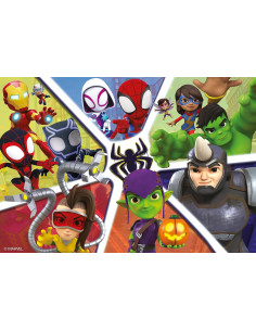 Puzzle Spidey, Colección 2 x 24, 2 Puzzle de 24 Piezas 2