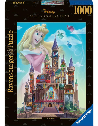 Puzzle Aurora - Disney Castles, Colección...