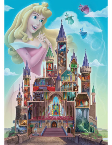 Puzzle Aurora - Disney Castles, Colección...