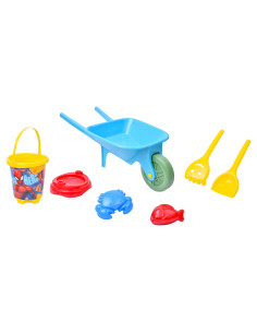 Set Carretilla Spiderman con Cubo Castillo, Pala,...