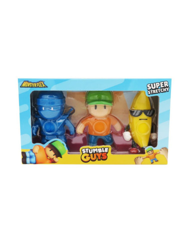 MONSTERFLEX STUMBLE GUYS PACK DE 3