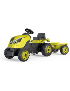 Tractor Infantil con Pedales Farmer XL Verde, Muy...