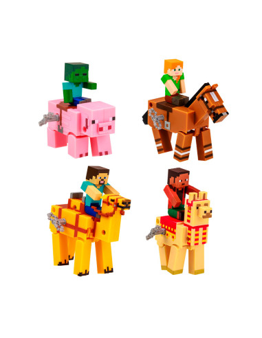 Minecraft Figura y Animal con Movimiento